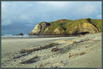 Der Wharariki Beach liegt nahe Cape Farewell am äußersten Norden der Neuseeländischen Südinsel. (20.10.2016)