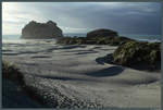 Wharariki Beach gehört zu den schönsten Stränden Neuseelands.