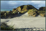 Dünen am Wharariki Beach.