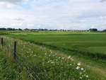 Aussicht auf Blokzijl, einem Ortsteil der Gemeinde Steenwijkerland, Provinz Overijssel (24.07.2017)