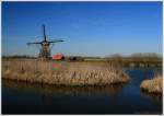 Einzelne Mhle bei Kinderdijk, Zuid-Holland Infos: http://de.wikipedia.org/wiki/Kinderdijk