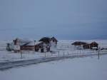 Ein Gehft in der Tundra. Varangerhalvya, 21.01.2001