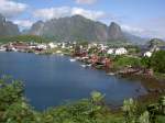 Aussicht auf den Fischerort Reine, Lofoten (30.06.2013)