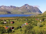 Ein Zwischenstopp am Nachmittag auf den Lofoten am 26. Juni 2016.