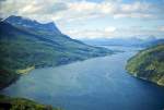 Ofotfjorden zwischen Narvik und Riksgränsen.