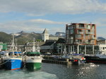 Blick von der Fähre nach Bodø in Richtung Svolvær am Morgen des 27.