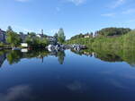 Bucht am Fluss Vestfosselva bei Vestfossen (30.05.2023)