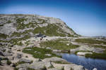 Landschaft südlich der Lysefjord im norwegischen Rogaland.