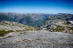 Landschaft südlich der Lysefjord im norwegischen Rogaland.