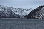 Nordfjord ist ein 116 km langer Fjord im Norden der norwegischen Provinz (Fylke) Vestland. Gesehen am 25. Februar 2024