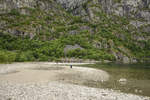 Am See Eidfjordvatnet bei Øvre Eidfjord im norwegischen Hardanger.