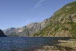 Eidfjordvatnet i Hardanger - Norwegen. Aufnahme: 7. Juli 2018.