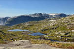Hardanger - Norwegen: Bergsee zwischen Skjeggedal und Trolltunga.