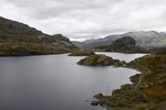 ULVIK, 09.09.2016, mit dem Zug entlang dem Låghellervatnet-See