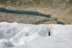 Auf dem Folgefonna Gletscher in Norwegen. Seit dem 29. April 2005 ist der Folgefonna der 25. Nationalpark in Norwegen. Sowohl der Gletscher als auch ein großer Teil der Landschaft herum sind jetzt geschützt
Aufnahme: 6. Juli 2018.