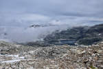 Blick auf Jukladalsvatnet nördliche des Gletschers Folgefonna i Norwegen.