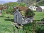 Ein altes Mhlenhaus auf der Insel Runde.