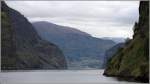 Der Aurlandsfjord ist ein Nebenarm des Sognefjordes. 27.09.2012