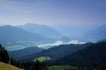 Blick von der Ilingeralm auf dem Wolfgangsee.