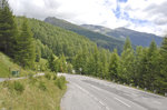 Landschaft an der Großglockner Hochalpenstraße vor der Mautstelle bei Heiligenblut. Aufnahme: 5. August 2016.