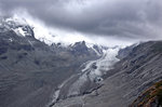 Der Gletscher Pasterze von Kaiser-Franz-Josef-Höhe aus gesehen. Aufnahme: 6. August 2016.