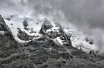 Blick auf Glocknerkees von Kaiser-Franz-Josef-Höhe nördlich von Heiligenblut in Österreich.