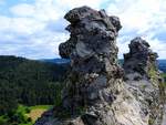 Phantasievolle, bzw. bizarre Turmmauer der Ruine Ruttenstein;200623