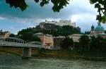 Das Schloss oberhalb von Salzburg