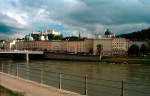 Panorama der Salzburger Innenstadt im Sommer 2000 