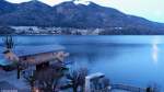 Am frühen Morgen des 18.01.2014 über dem Fuschlsee von Fuschl am See aus (bei Salzburg) nach Sonnenaufgang