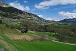 Aussicht auf Fiss im Oberinntal, Tirol (28.04.2013)