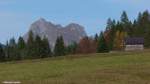Vom Vilsalpsee hinüber auf Bergspitzen nördlich von Tannheim (Oktober 2013)