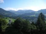 Blick ber den Ort Brixlegg und ins Alpbachtal.