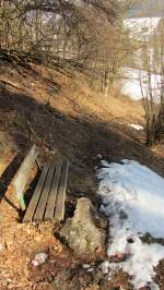 Ein idyllischer Spazierweg im Tiroler Unterinntal am 29.2.2012.