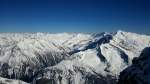 Zillertal Alpen von der Hintertuxer Gletscher (Gefrorene Wand 3250m)am 28.3.2015.