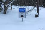 Ja, wo isser denn? Gesehen in Baad am Ende der Durchgangsstraße durch das Kleinwalsertal (Januar 2012)