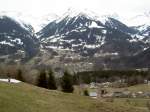 Ausblick auf den Berg Sulzfluh (2818 M.) von Bartholomäberg im Montafon (17.03.2013)