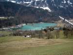 Vandans, Stausee des Wasserkraftwerks Rodund der Vorarlberger Illwerke AG (17.03.2013)