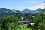 Albersschwende/Vorarlberg mit Hgelkette im Sden - 16.07.2011