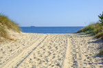 Am Strand von Swinemünde.