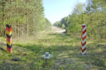 Die deutsch-polnische Grenze bei Slowianska Góra westlich von Świnoujście (Swinemünde).