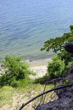 Blick auf die Ostsee vom Rezerwat Kępa Redłowska südlich von Gdynia (deutsch: Gdingen). Aufnahme: 15. August 2019.