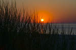 Sonnenuntergang vor Czołpino (Scholpin) am Slowinzischen Nationalpark in Hinterpommern.