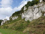 Felsformationen im Nationalpark Ojcow im Krakau-Tschenstochauer Jura (13.09.2021)