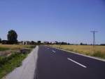 Frisch renovierte Straße von Tworog nach Swiniowice im Kreis Tarnowskie Gory im Sommer 2006!
