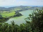 Blick auf den Lagoa do Furnas auf der Azoren-Insel Sao Miguel.