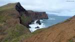 Blick auf die Nordküste von Madeira vom Naturreservat  Ponta do Sao Lourenco  an der Ostspitze (März 2014)