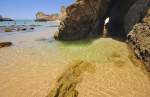 Praia de Alvor an der Algarveküste.