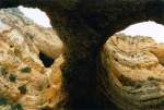 LAGOS, 17.06.1988, Bootsfahrt durch die Grotten bei Ponta da Piedade -- Foto eingescannt