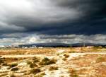 FERRAGUDO, 07.02.2005, Blick zum Pico da Fóia, vom dem ein Unwetter heranzieht